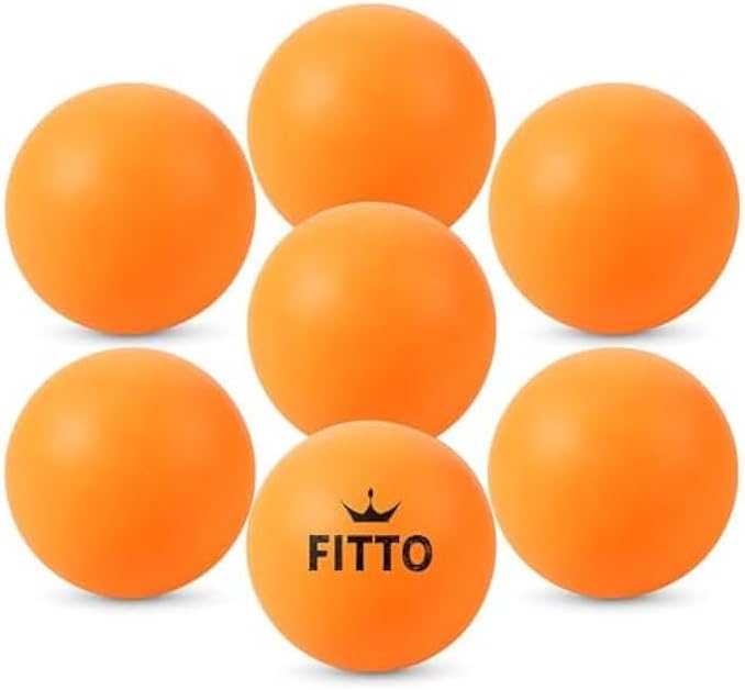 Table Tennis Ball 6-Pack - High-Quality Orange Balls for Indoor and Outdoor Play