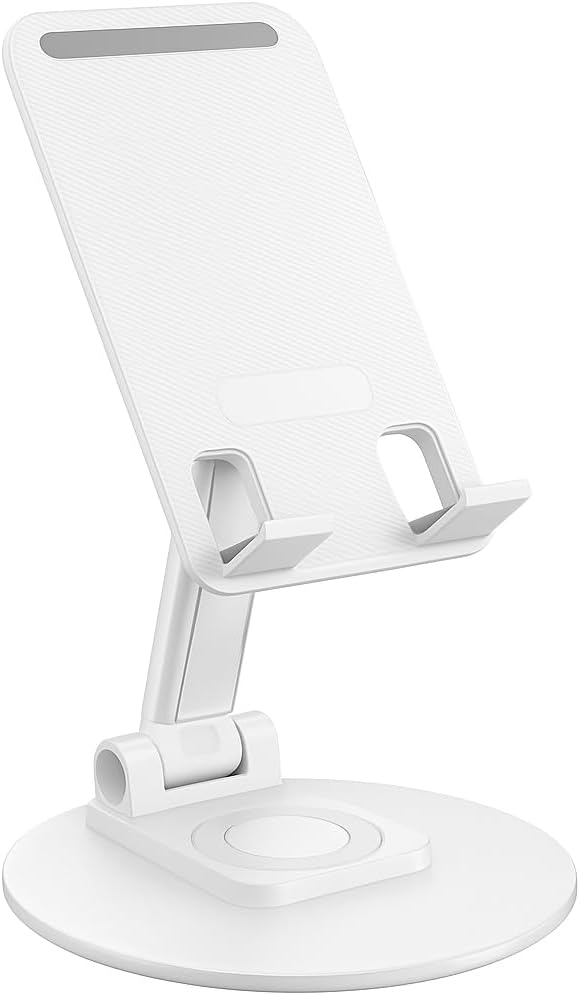 96 Pieces 360° Rotatable & Foldable Mobile Holders for Flat Surfaces (Universal Adjustable Cell Phone Stand – Hands-Free Desk Phone Holder for Office – Kitchen – Bedside – Video Calls & Streaming)