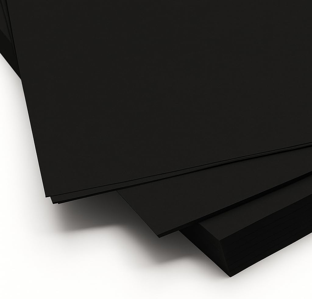 96 Pieces A4 Size Black Chart Papers for Arts and Crafts (School Projects – Office Use – 1 PC)