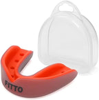 120 Pieces Red Sports Mouthguard Gumshield - Teeth Mouth Protectors for Boxing with Carry Box