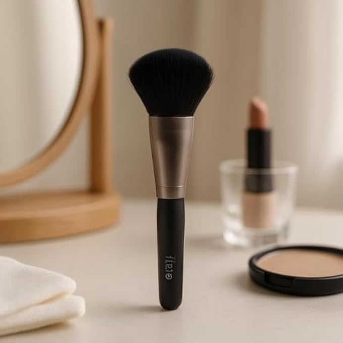 96 Pieces Black Makeup Brushes (16cm - Travel Eyeshadow & Concealer Blending Brush – Soft Synthetic Bristles for Face – Powder – Blush – Contour)