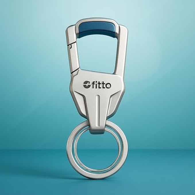 Key Holder 9.2x3 cm Compact Key Organizer Rack Hook Keychain Clip for Home Office Car