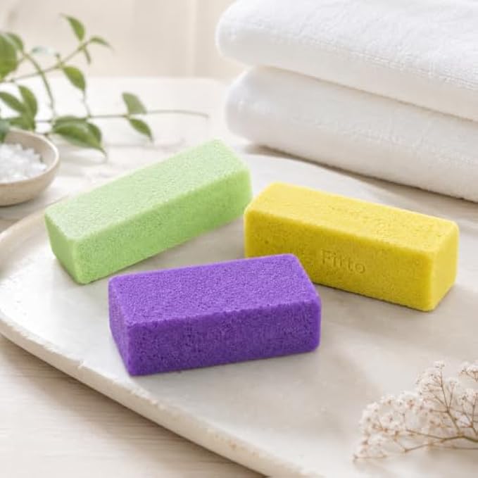 120 Pieces Pumice Foot Stones (Assorted Colors – Medium Coarse Exfoliating Block for Wet and Dry Foot Care)