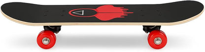 78x20cm Kids Skateboard - 9 Layer Maple Wood Complete Skateboard for Beginners, Durable, Lightweight, Safe Board for Kids & Teens on Amazon.ae
