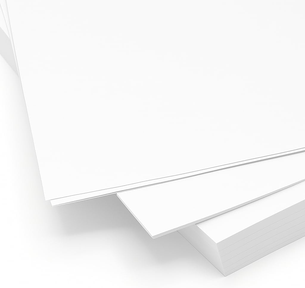 96 Pieces A4 Size White Chart Papers (1 Piece for School Projects – Arts and Crafts)