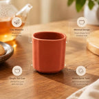 120 Pieces Natural Clay Tea Cups (Reusable Single Earthen Cup for Tea – Chai and Traditional Beverage Serving – Minimal Design – Terracotta)