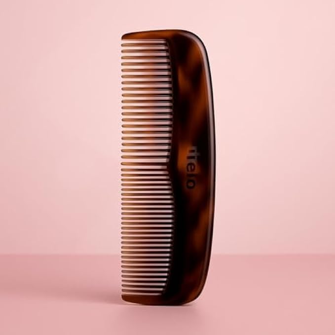 144 Pieces Brown Double-Sided Plastic Hair Combs with Rounded Teeth (Wide & Fine Tooth Sections for Detangling – Styling and Scalp Massage)