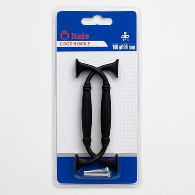 Door Handle 145x128mm Lever for Interior Doors - Universal Replacement Handle for Home & Office, Left/Right Compatible