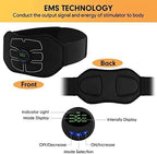 96 Pieces Muscle Stimulator EMS Abdominal Toning Belts (Electronic Muscle Trainer – Portable Fitness Trainer – USB Rechargeable – 6 Modes 15 Levels)