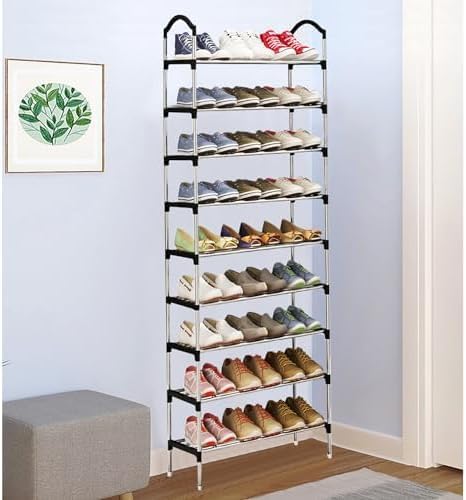 Shoe Rack, 10 Tier, Organizer, Random Color