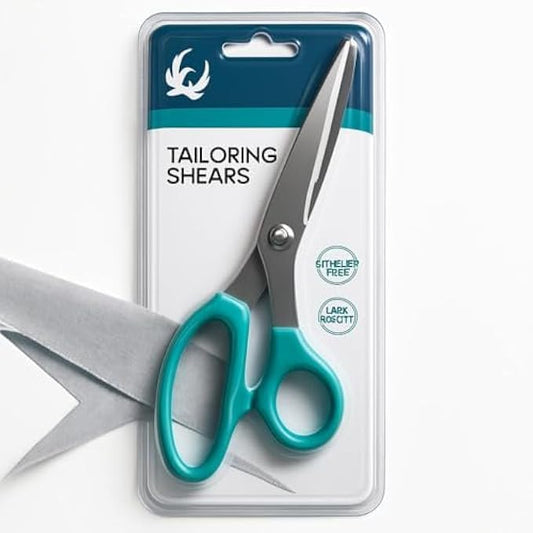 Tailoring Scissors - Plastic Handle Fabric Shears for Sewing, Dressmaking, Upholstery & Crafts