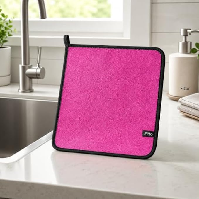 120 Pieces Microfibre Cleaning Cloths (30 x 40 cm – Soft Absorbent Reusable Towel for Kitchen and Home)