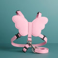 120 Pieces Pink Pet Harness & Leash Set -s (14x8cm Adjustable Harness for Small Dogs & Cats Lightweight Comfortable Walking Leash)