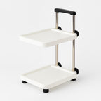 96 Pieces Two-Layer Pot Storage Racks (Space-Saving Design in White – Stainless Steel)