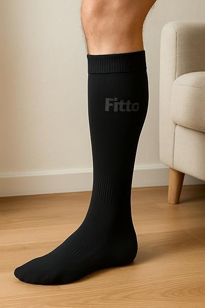 96 Pieces Anti-Slip Black Football Socks for Kids - Comfortable & Durable Sports Socks
