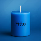 96 Pieces Blues (5x10cm Unscented Pillar Candle – Long Burning – Smokeless White Wax Candle for Home Decor – Events – Weddings – Centerpieces)