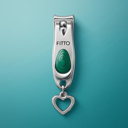 Nail Clipper 5.5x1.3cm Green - Compact Stainless Steel Fingernail & Toenail Cutter Travel Manicure Pedicure Tool