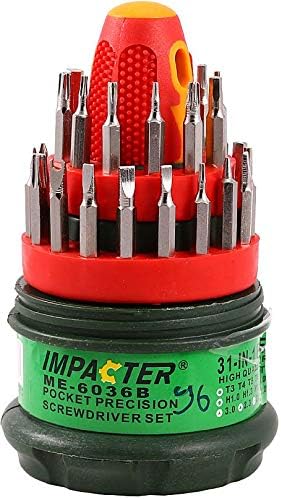 Fitto Screwdriver Set 31 in 1, Precision Magnetic Screwdrivers with Interchangeable Bits, Compact Tool Kit for Home, Electronics, Phones, Laptops, and DIY Repairs - Durable and Portable Design