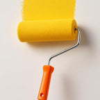 120 Pieces Yellow Paint Roller Brushes (9-inch Microfiber Cover & Ergonomic Handle – Wall Painting Roller – Lint-Free Paint Roller for Interior & Exterior)