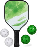 72 Pieces Professional Green Pickleball Set - Complete Equipments for Beginners and Advanced Players
