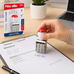 120 Pieces Adjustable Date Stamps with 12-Month Rotating Bands (Clear Manual Date Stamper for Office – Filing and Tracking)