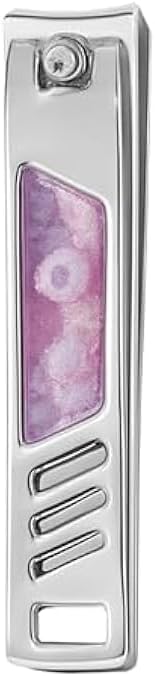 Nail Clipper 8x1.4cm Pink - Compact Portable Nail Cutter for Fingernails and Toenails, Travel Manicure Pedicure Tool