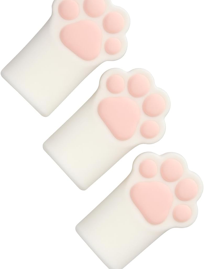 144 Pieces Cat Foot Pencil Caps 3 Sets (2.5x3.8cm – Pencil Tip Protectors)