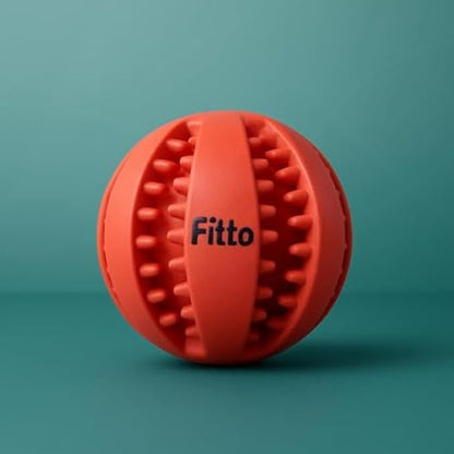 Red Pet Toy Ball 5x5cm - Small Dog & Cat Play Fetch Toss Chew Ball for Puppies Kittens Indoor Outdoor