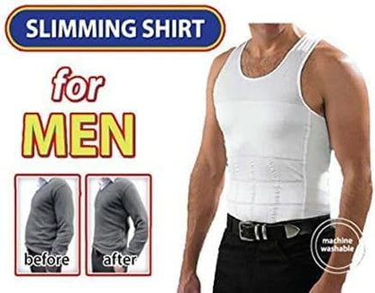 Men's Nylon Vest, White, Large