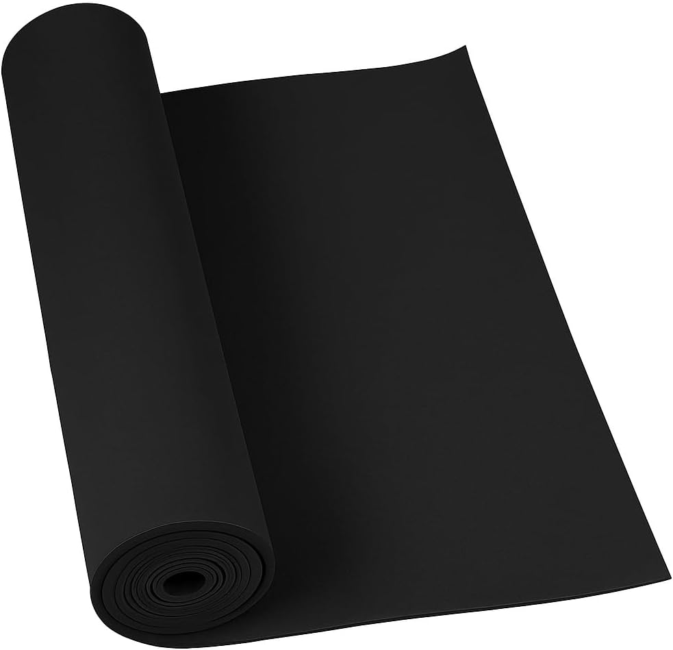 EVA Sponge 60cm x 40cm Black, Multipurpose Foam Sheet for Crafts, DIY Projects, and Cushioning