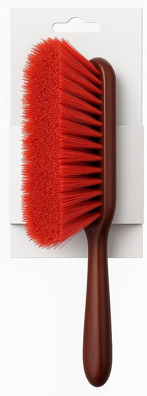Small Brown Wooden Hand Brush for Cleaning and Dusting