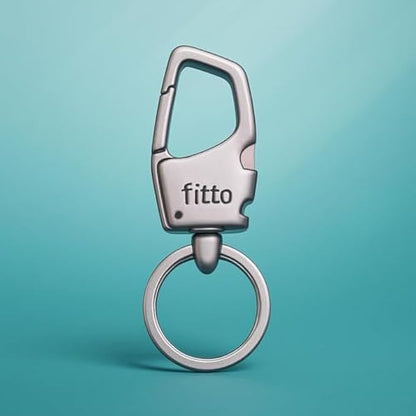 Key Holder 8.9x3 cm Compact Key Organizer with Keyring - Small Key Case Pouch for Car & House Keys, Keychain Key Fob, Portable Pocket Key Holder