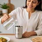 120 Pieces Stainless Steel Tumblers for Water (Juice and Daily Drinks – Reusable Rust-Resistant Drinking Cup with Ribbed Design – Silver)