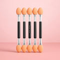 144 Pieces Eyeshadow Applicators Pack of 6 Orange Foam Eyeshadow Sponge Applicators for Eye Shadow Makeup