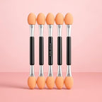 144 Pieces Eyeshadow Applicators Pack of 6 Orange Foam Eyeshadow Sponge Applicators for Eye Shadow Makeup