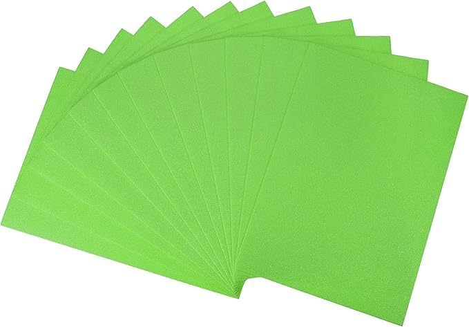 120 Pieces EVA Sponge Sticker 10 Pack A4 Sizes (21cm x 29.7cm Pistachio Color for Crafts and DIY Projects)
