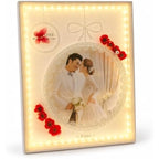 72 Pieces LED Photo Frames with Warm Ambient Lights (Decorative Tabletop Picture Frame for Wedding – Anniversary and Home Display – White)