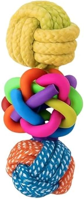 96 Pieces Dog Rope Toy - Pet Chew Tug & Fetch Rope Toys for Small/Medium Dogs (Assorted Colors – 19.5 x 8.5 cm)