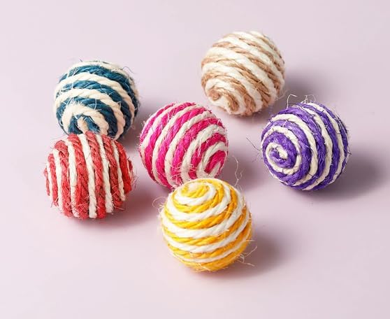 144 Pieces Cat Scratch Balls (Assorted Colors - Pack of 4)