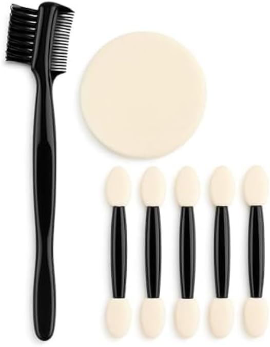 120 Pieces Eyebrow Grooming Sets with Stainless Steel Tweezers (Precision Scissors – Eyebrow Razor – Spoolie Brush & Comb – Brow Trimmer Shaper Kit for Facial Hair)