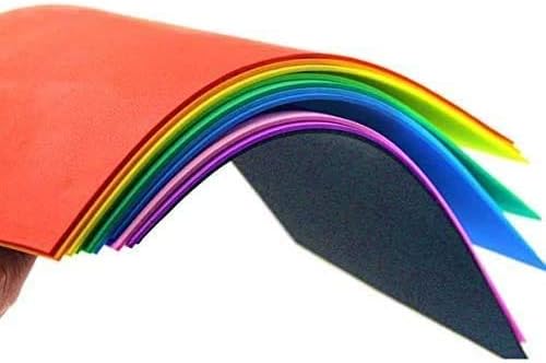 120 Pieces EVA Sponge A4 Sheets (21cm x 29.7cm Assorted Colors for Crafts and DIY Projects)