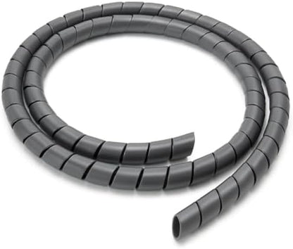 Spiral Cable Wrap Wire Sheath - Grey, Flexible Spiral Cable Sleeve for Cable Management, Cord Organizer, Wire Protector for Home Office Car