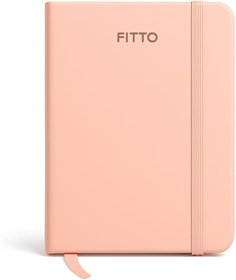 Customizable A6 Notebook Pink Cover 80gsm, 100 Sheets, 14.3x10.3cm