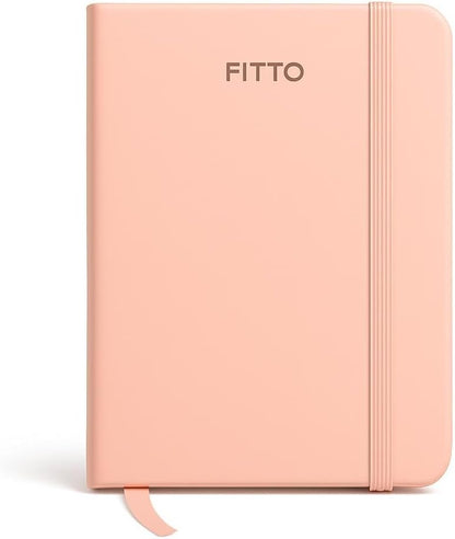 Customizable A6 Notebook Pink Cover 80gsm, 100 Sheets, 14.3x10.3cm