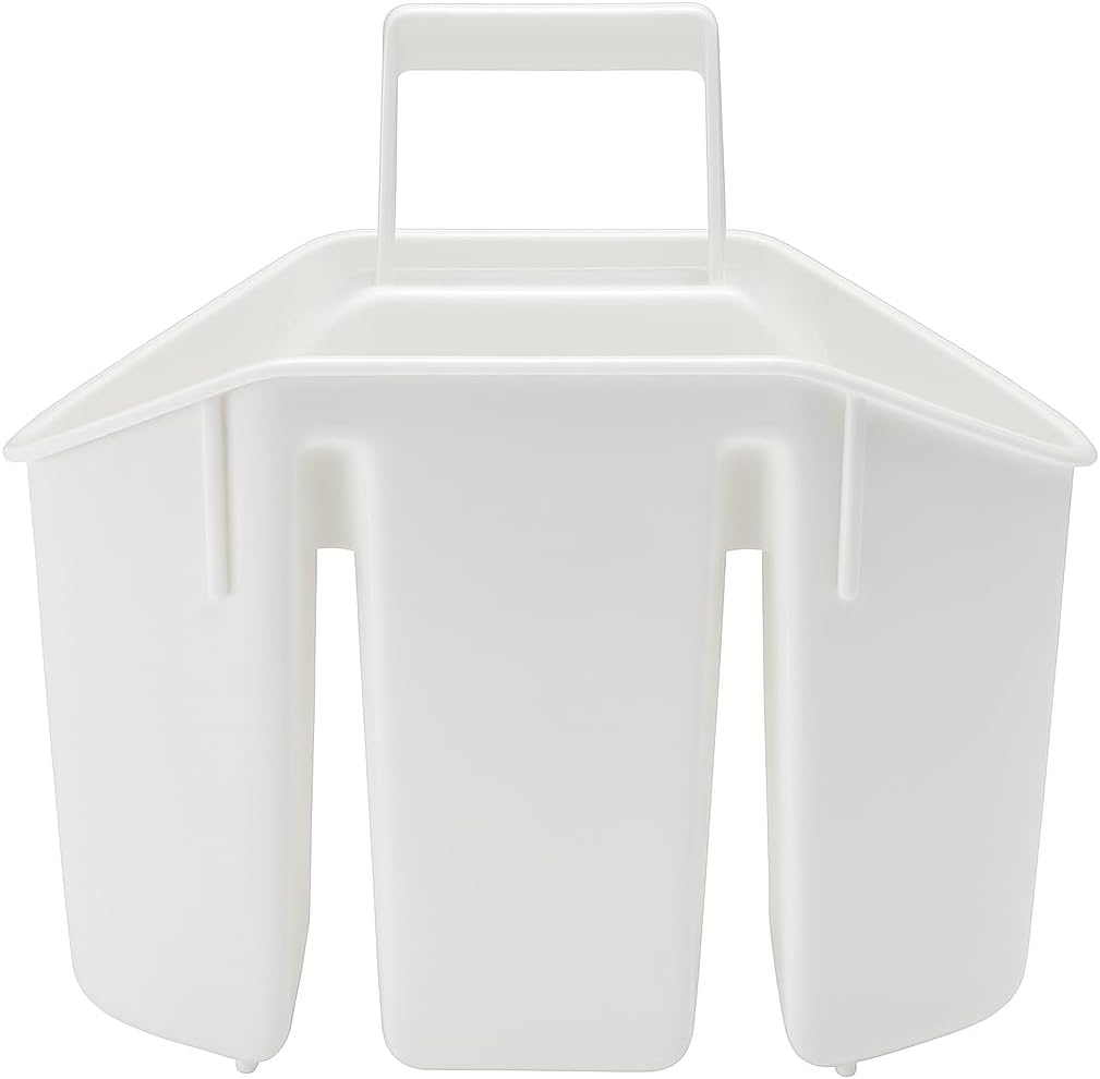 White Cutlery Case Set – 3 Durable Plastic Storage Cases with Secure Lids for Forks, Knives, Spoons – Portable, Compact Utensil Organizer for Home, Office, School Lunch, Travel & Picnic