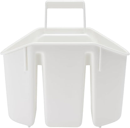 White Cutlery Case Set – 3 Durable Plastic Storage Cases with Secure Lids for Forks, Knives, Spoons – Portable, Compact Utensil Organizer for Home, Office, School Lunch, Travel & Picnic