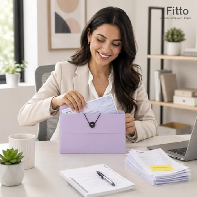 120 Pieces Document Envelope Folders with String and Button Closure (Portable File Organizer for Cheques – Bills – Receipts and Papers – Lavender)