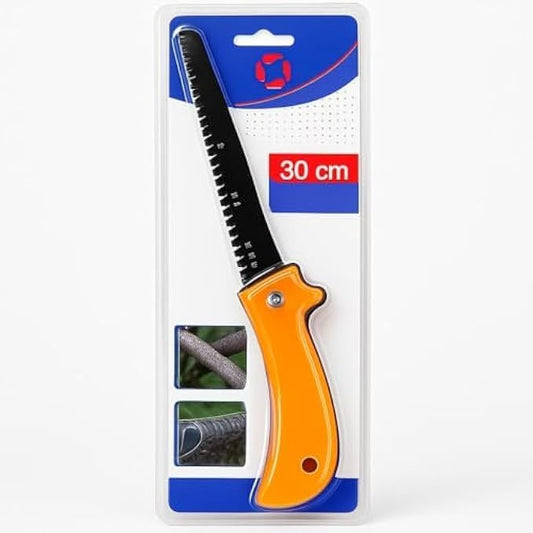 Mini Hand Saw 30cm Compact Saw with 17cm Blade for Woodworking, Pruning, Camping, Gardening