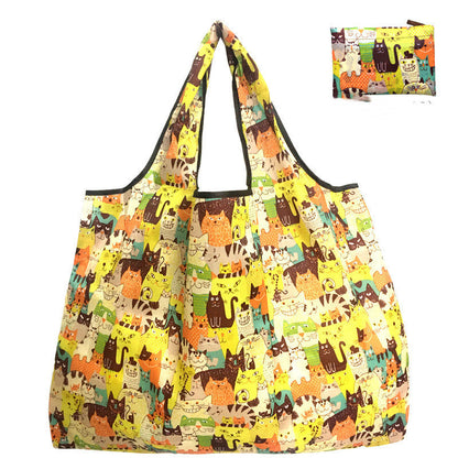 Eco-Friendly Reusable Shopping Bag - Durable Floral Tote for Groceries