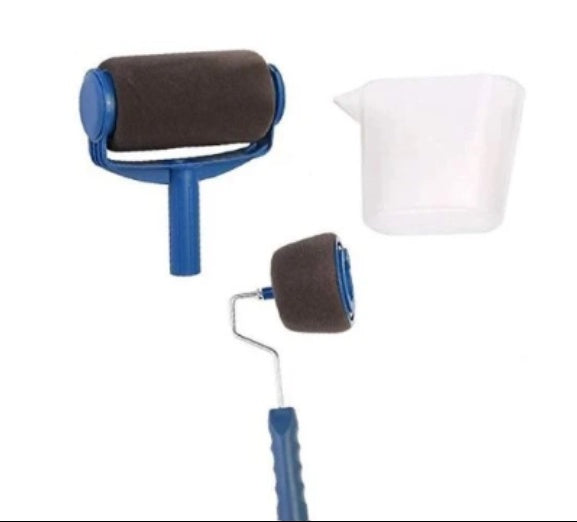 Eco-Friendly Paint Roller Set with Reusable Foam Rollers and Accessories